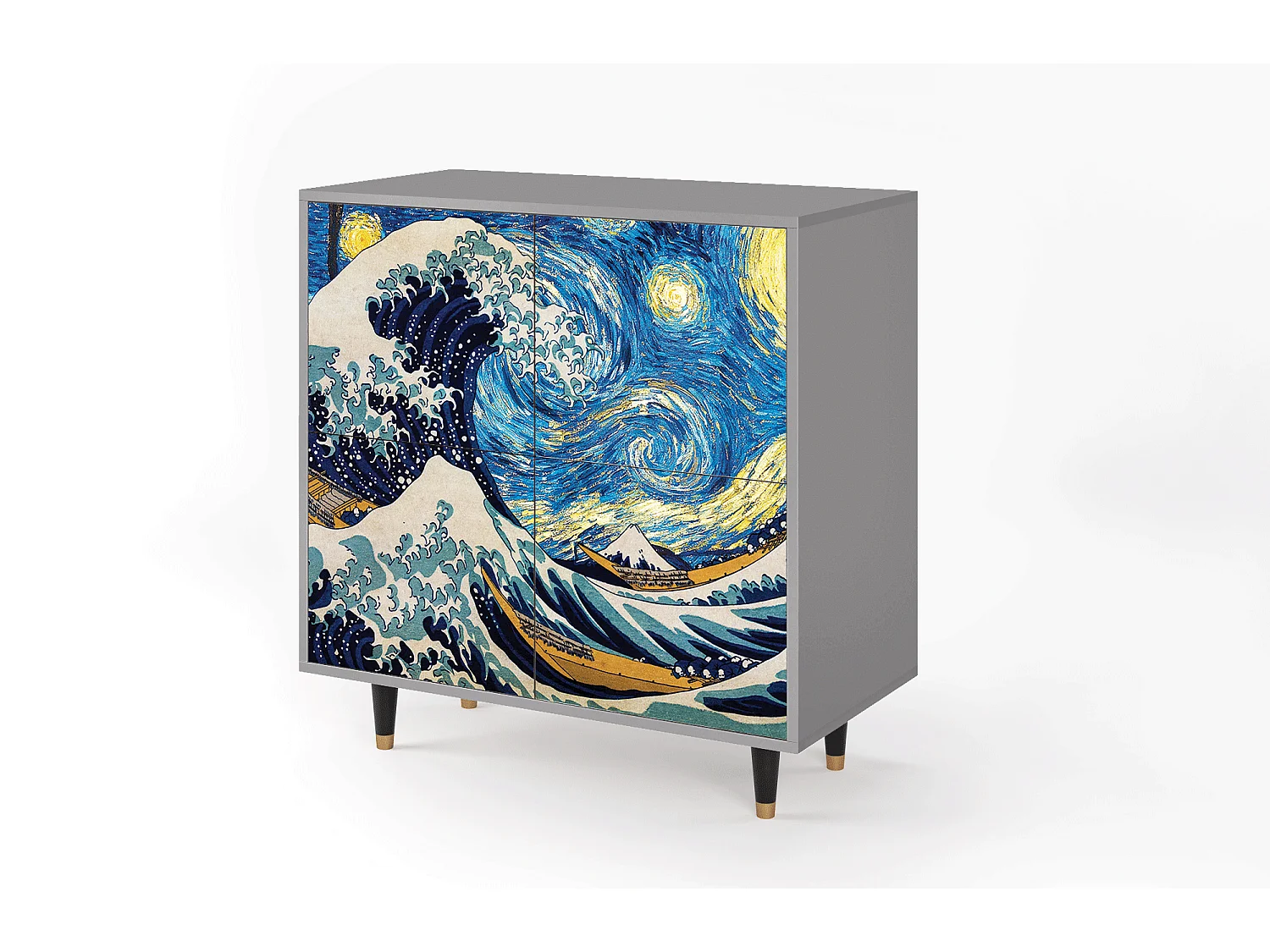Buffet - 94x96x48 cm - BS3 - Great Wave, Gris