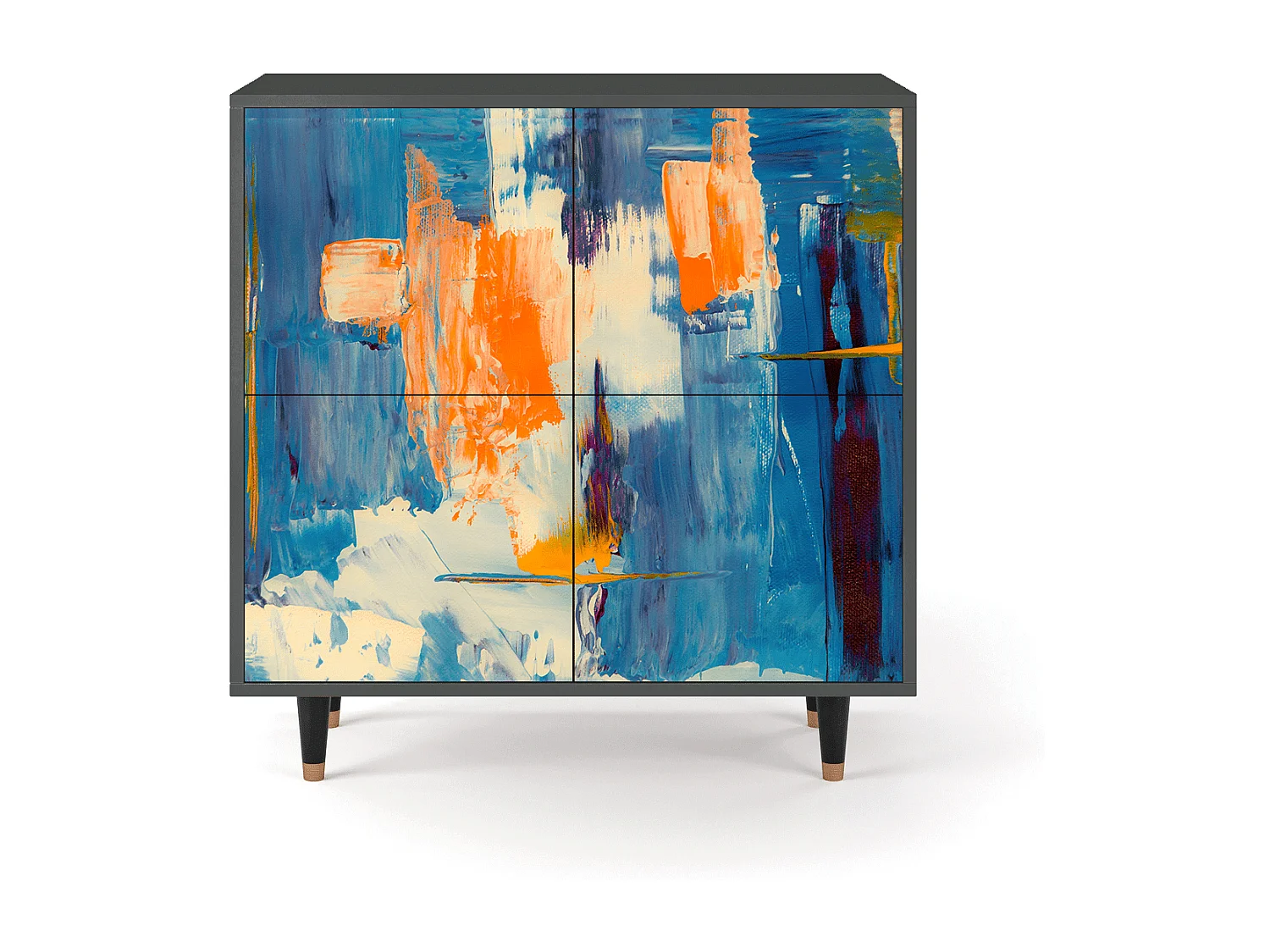 Credenza - 94x96x48 cm - BS3 - Abstract Expressionism, Antracite