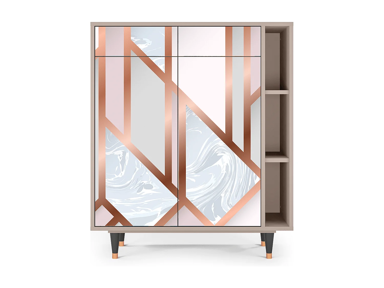 Sideboard - 96х110х41 cm - BS6 - Champagne Story, Latte