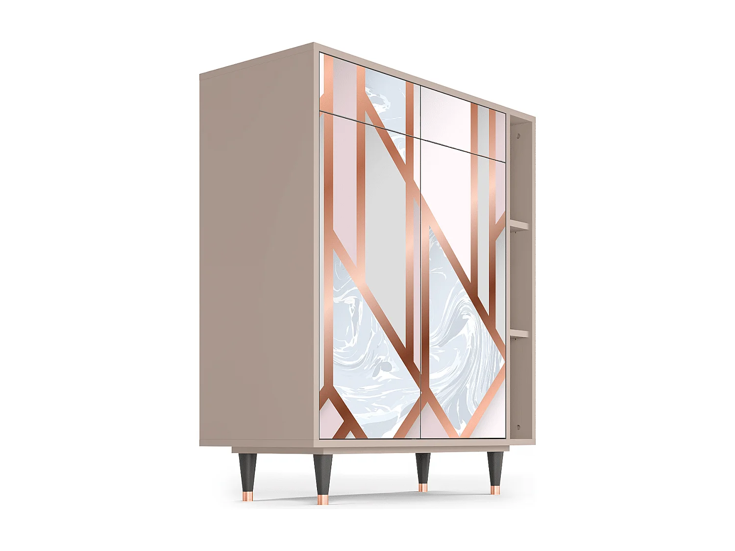 Sideboard - 96х110х41 cm - BS6 - Champagne Story, Latte