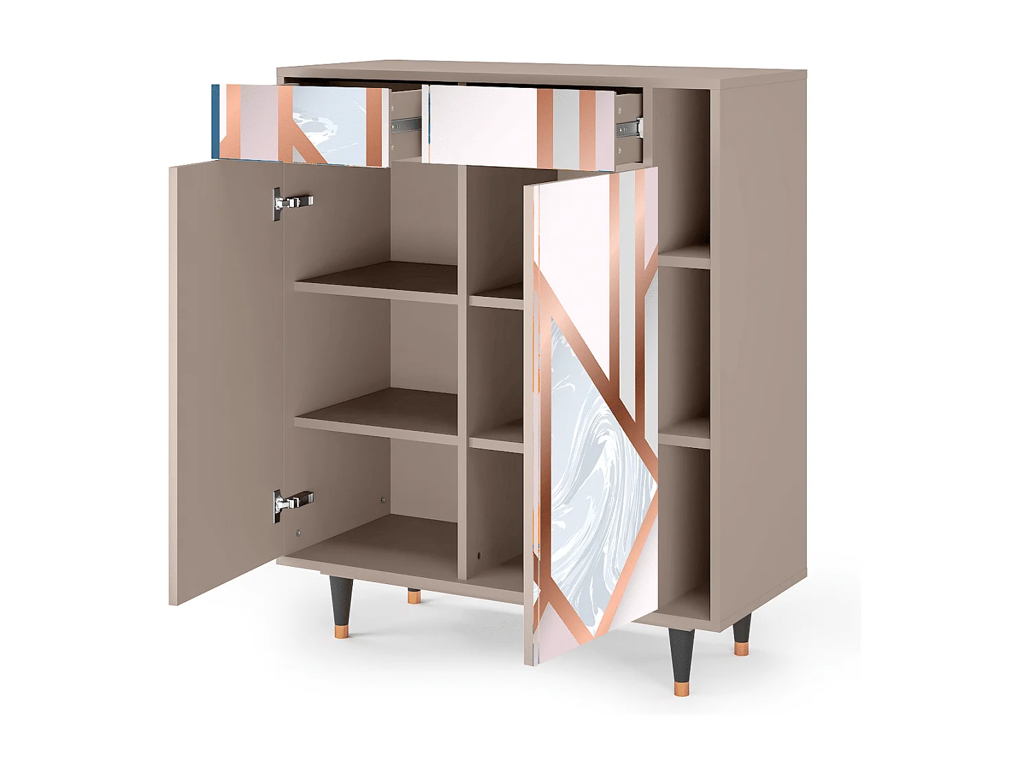 Sideboard - 96х110х41 cm - BS6 - Champagne Story, Latte