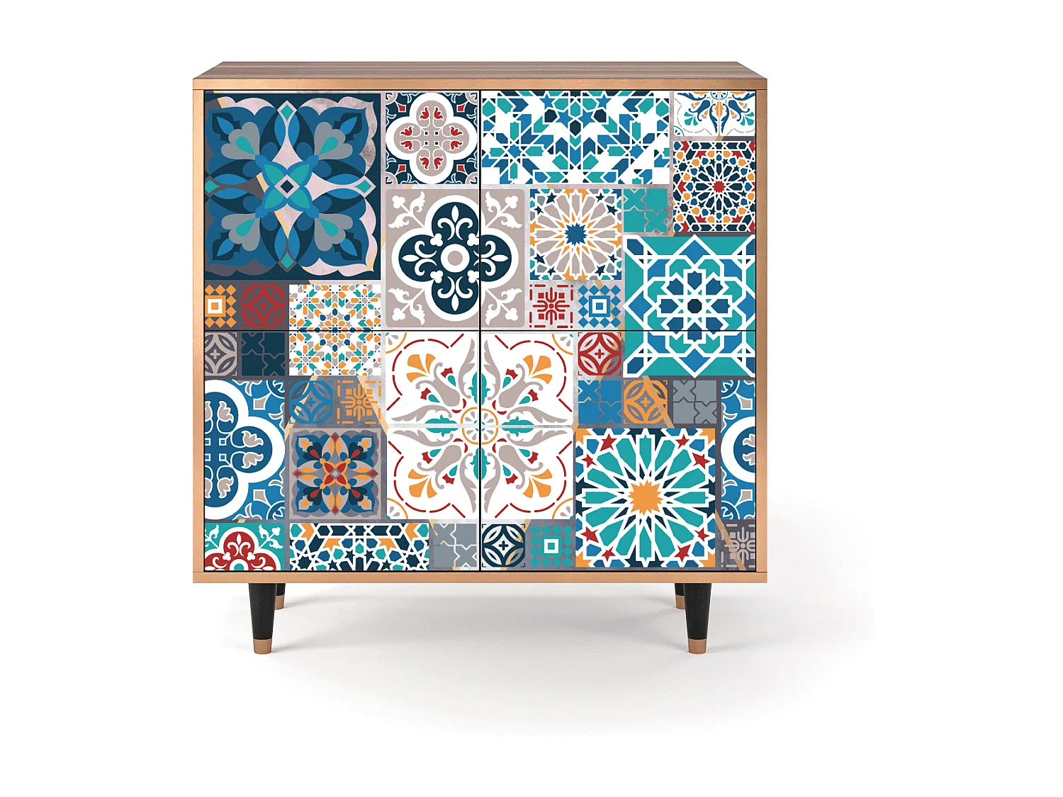 Credenza - 94x96x48 cm - BS3 - Moroccan Market, Noce