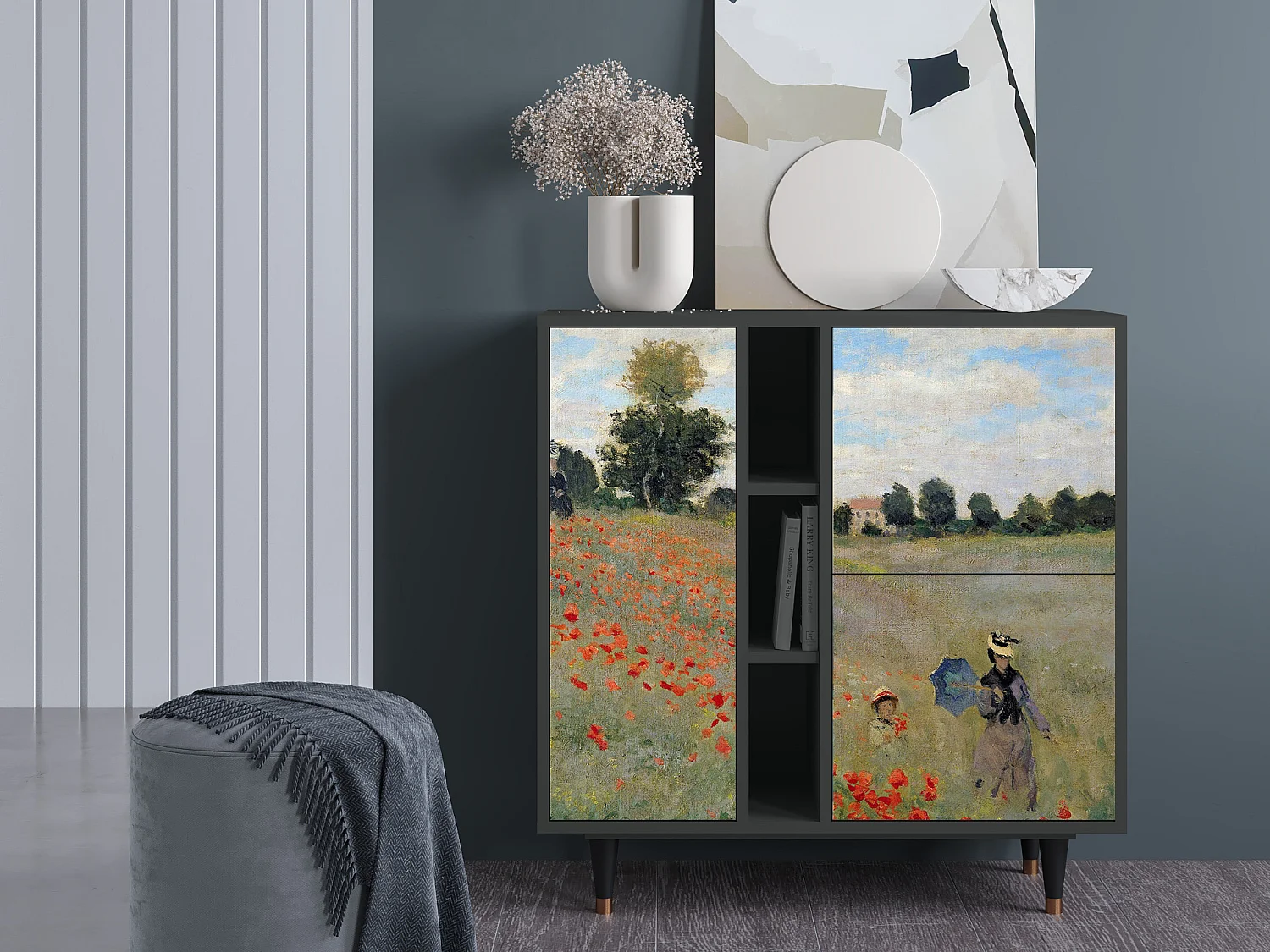 Buffet - 94х96х41 cm - BS5 - The Poppy Field   , Anthracite