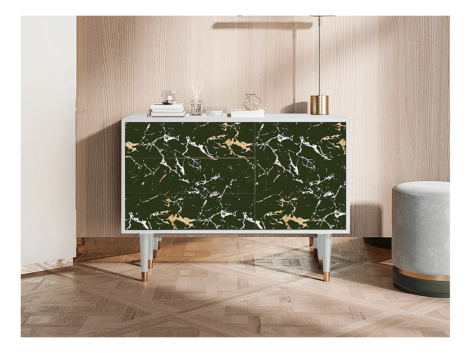 Buffet - 115х84х41 cm - S3 - Amazon Forest, Blanc