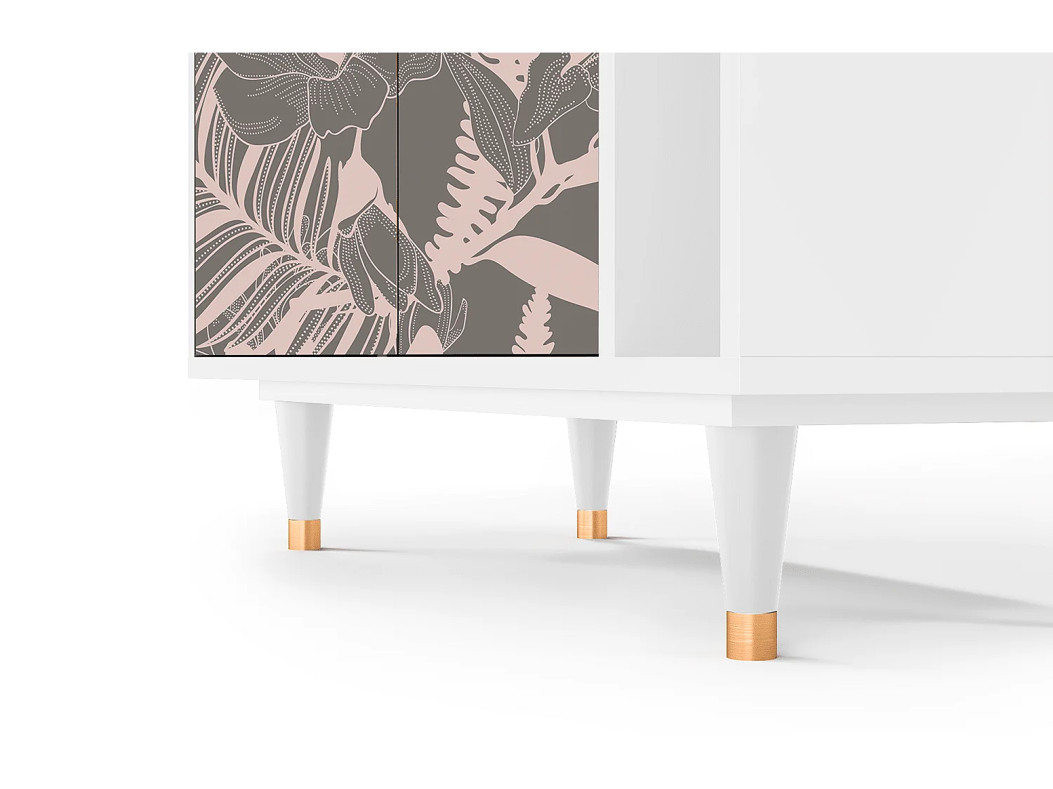 Buffet - 96х110х41 cm - BS6 - Issabelline Flower, Blanc