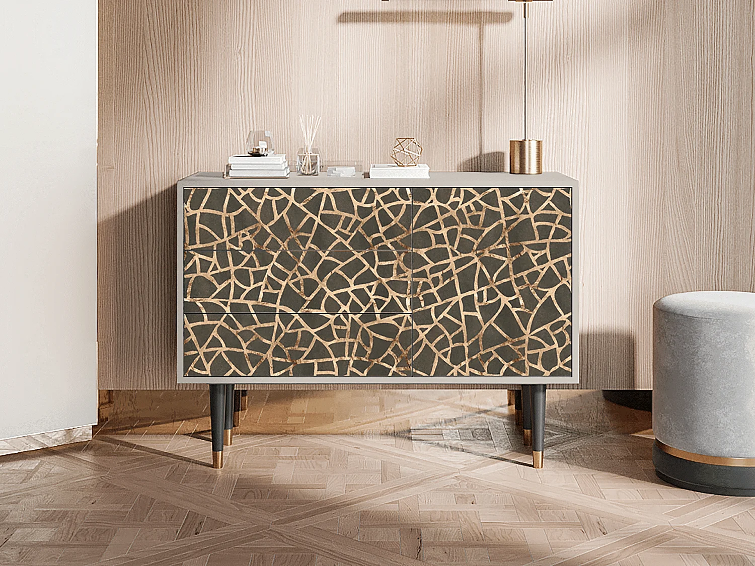 Credenza - 115х84х41 cm - S3 - Enlarged Leaf, Sabbia