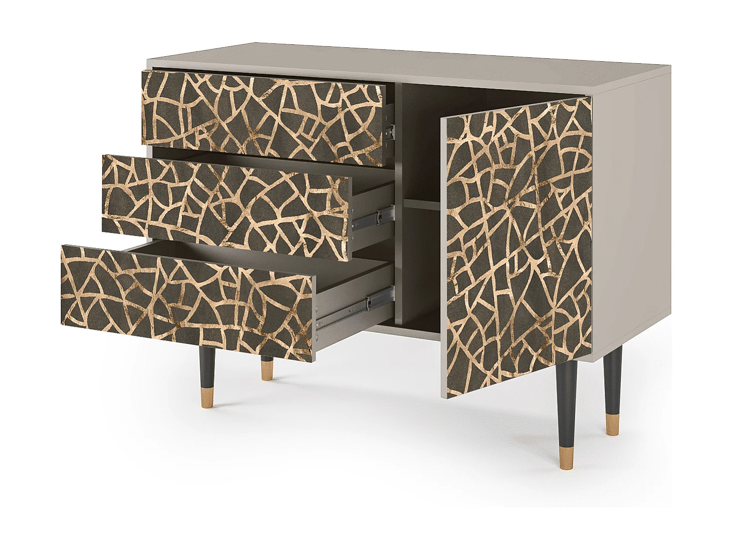 Credenza - 115х84х41 cm - S3 - Enlarged Leaf, Sabbia