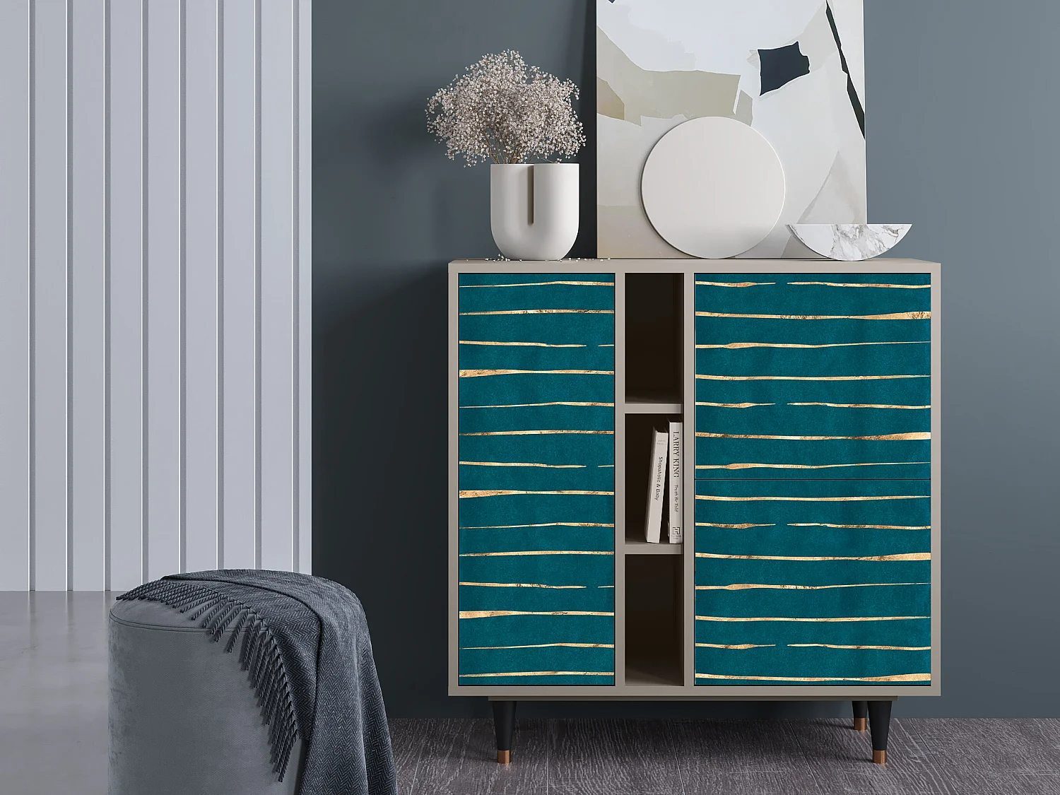 Kredens - 94х96х41 cm - BS5 - Ocean Drive, Piaskowy