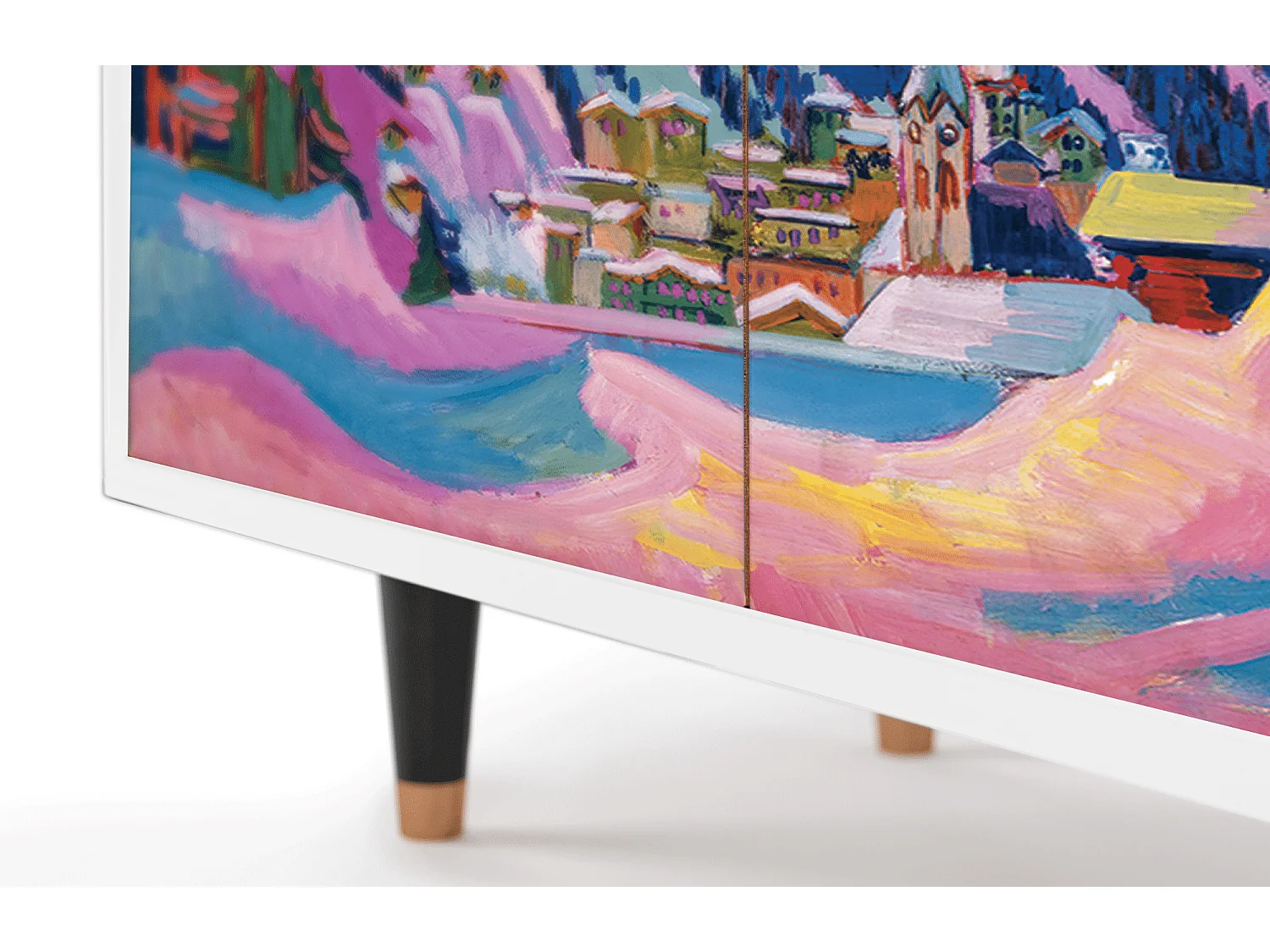 Buffet - 94x96x48 cm - BS3 - Davos Winter, Blanc