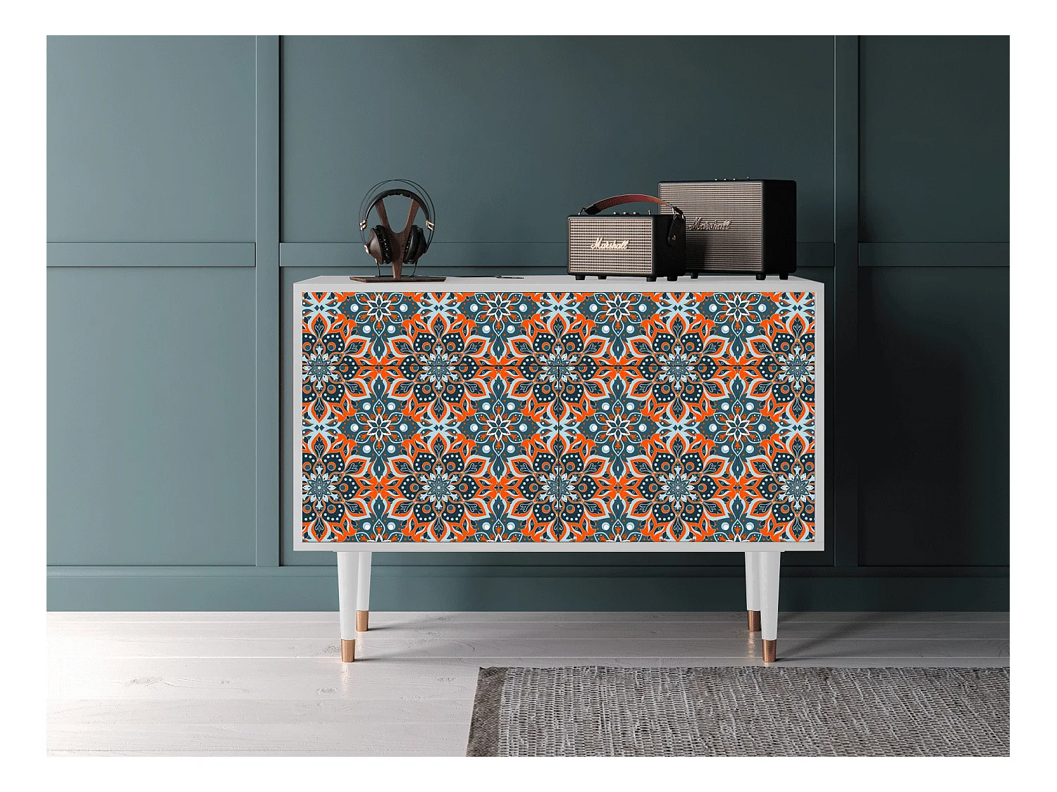 Buffet - 115x85x48 cm - BS4 - Fire Beetle, Blanc