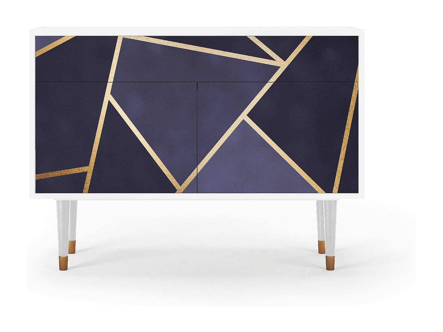 Kredens - 115x85x48 cm - BS4 - The Amethyst, Biały