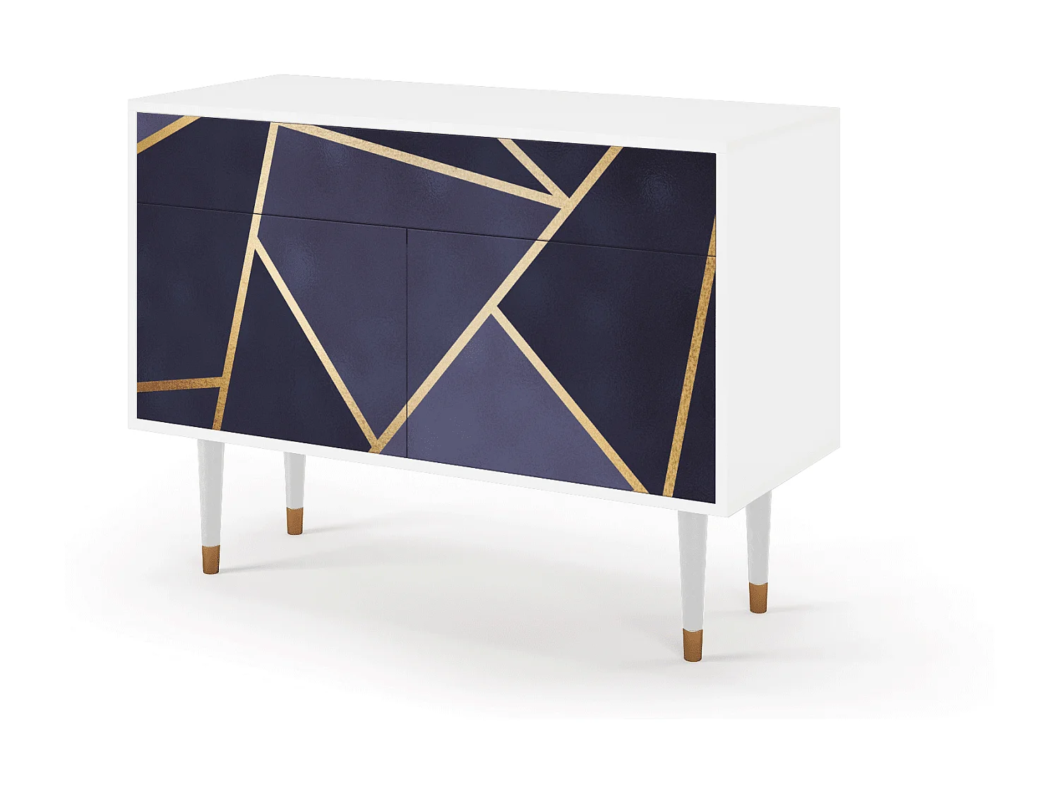 Kredens - 115x85x48 cm - BS4 - The Amethyst, Biały