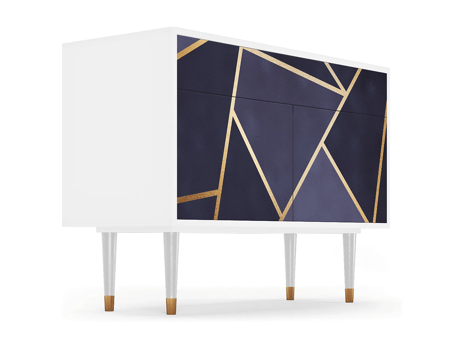 Kredens - 115x85x48 cm - BS4 - The Amethyst, Biały