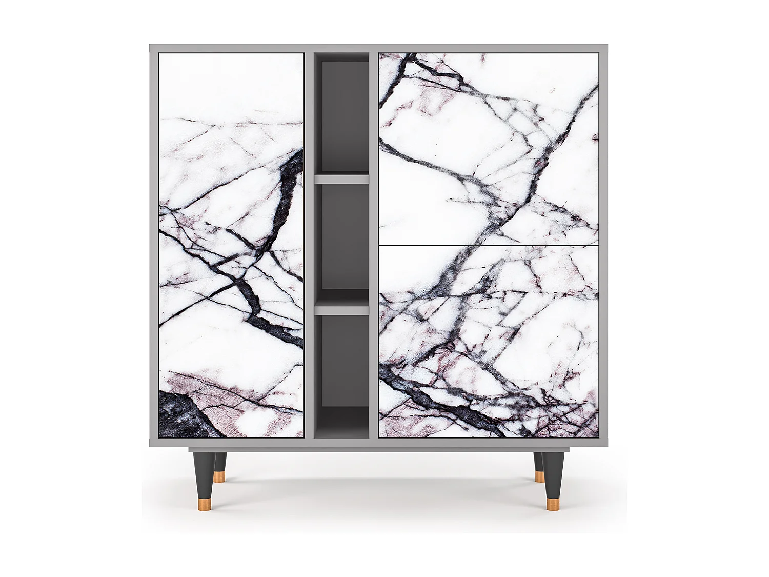 Aparador - 94х96х41 cm - BS5 - Raven Marble, Gris