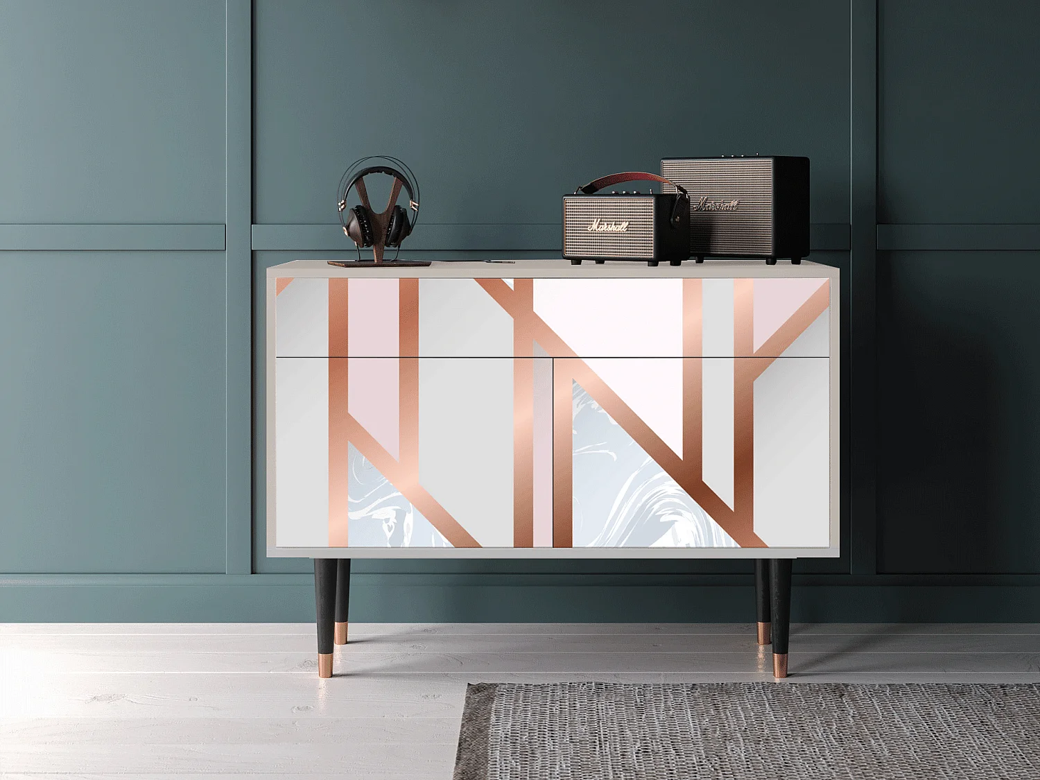 Dressoir - 115x85x48 cm - BS4 - Champagne Story, Zand