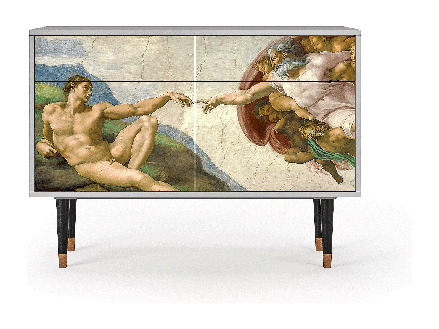 Buffet - 115x85x48 cm - BS4 - The Creation of Adam, Gris