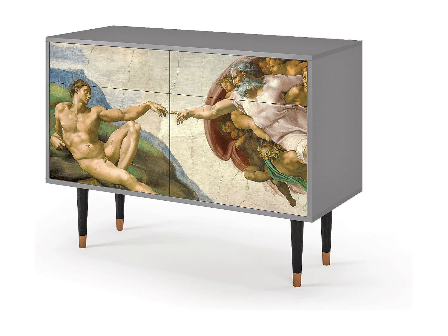 Buffet - 115x85x48 cm - BS4 - The Creation of Adam, Gris