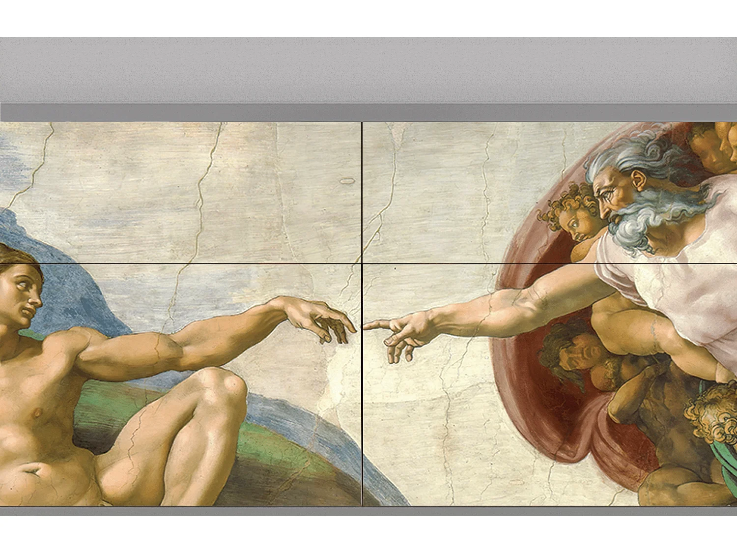 Buffet - 115x85x48 cm - BS4 - The Creation of Adam, Gris