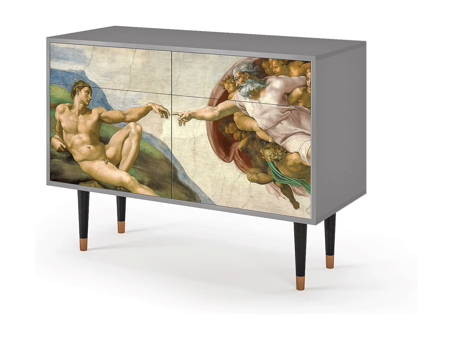 Buffet - 115x85x48 cm - BS4 - The Creation of Adam, Gris