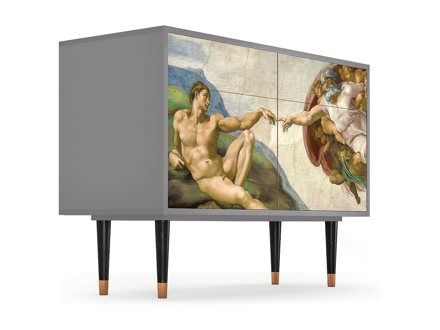 Buffet - 115x85x48 cm - BS4 - The Creation of Adam, Gris