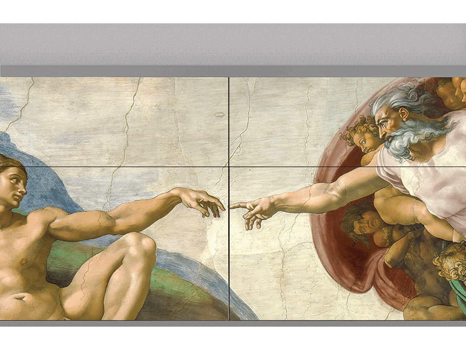 Buffet - 115x85x48 cm - BS4 - The Creation of Adam, Gris