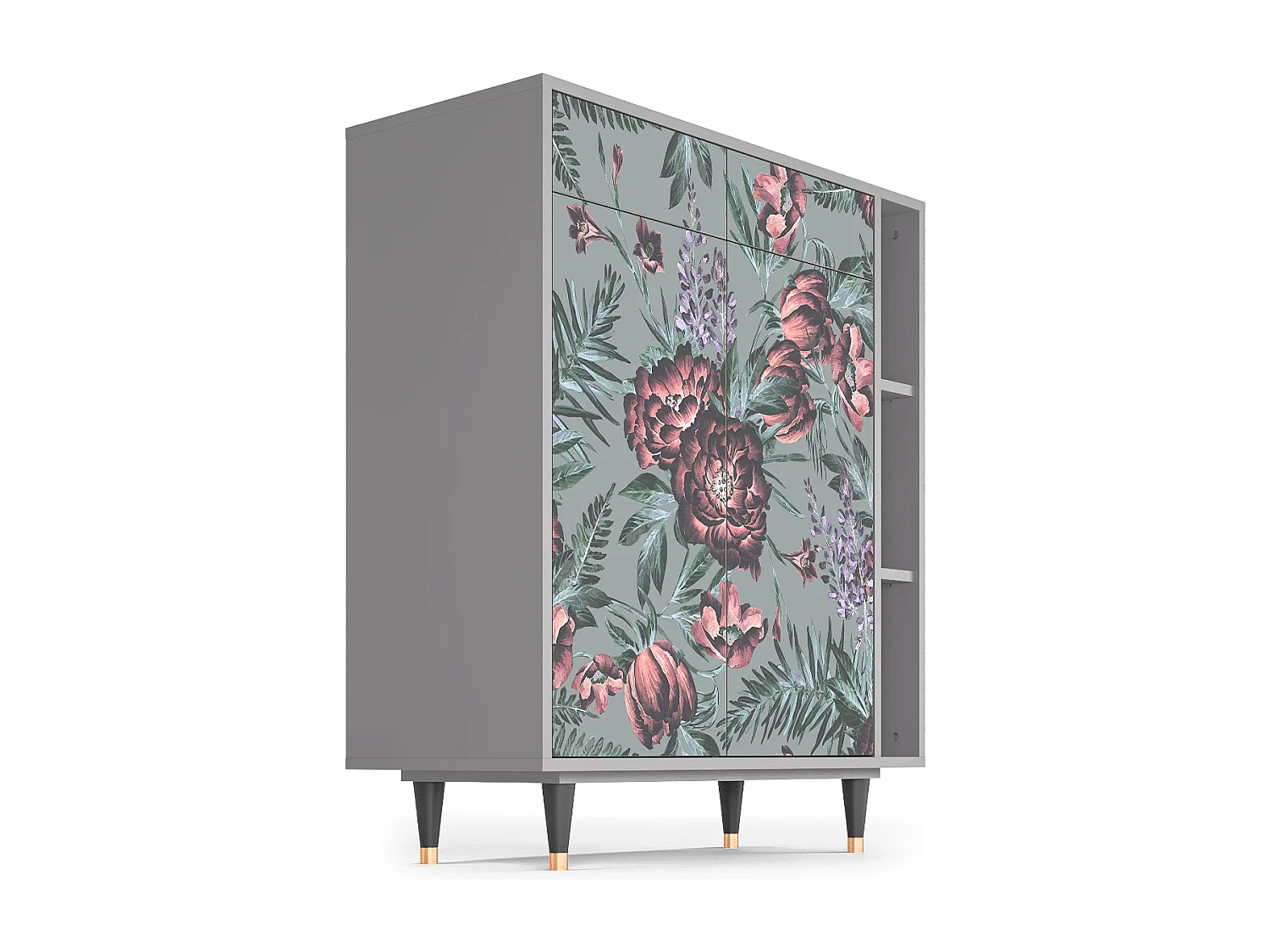 Buffet - 96х110х41 cm - BS6 - Light Peonies, Gris