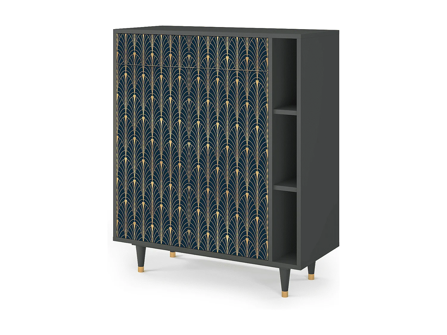 Buffet - 96х110х41 cm - BS6 - Flower of the Nile, Anthracite