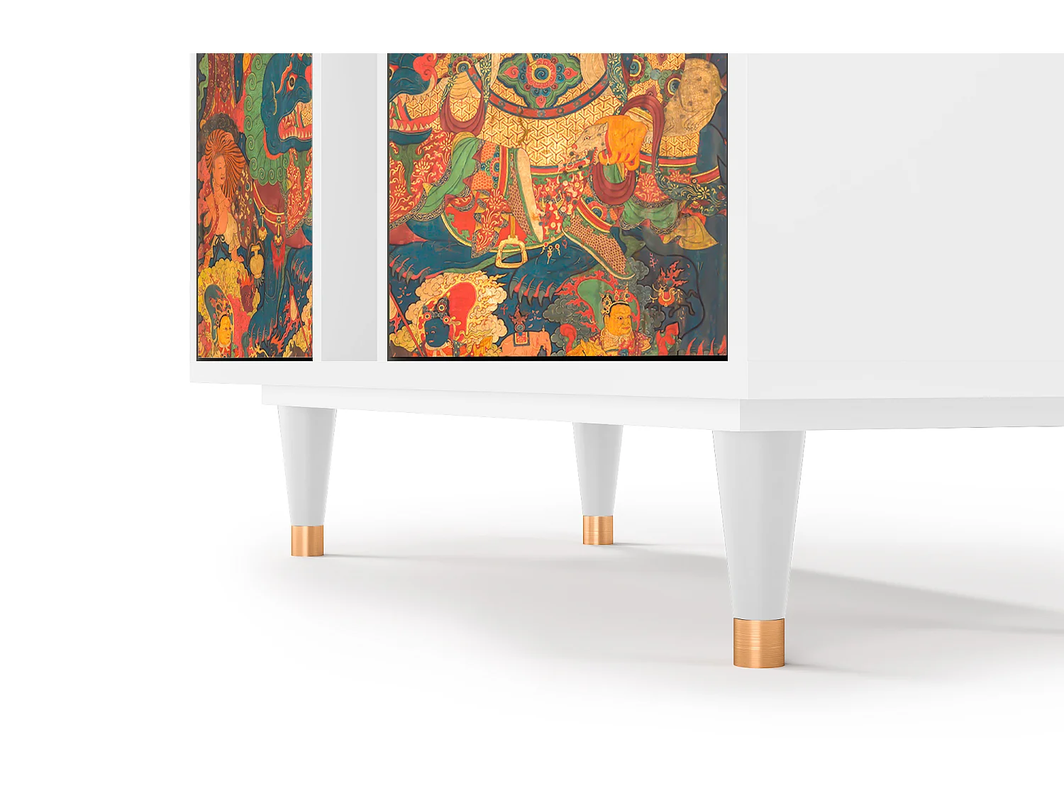 Kredens - 94х96х41 cm - BS5 - God by Vaisravana , Biały