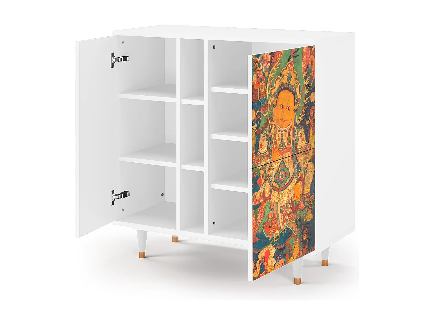 Kredens - 94х96х41 cm - BS5 - God by Vaisravana , Biały