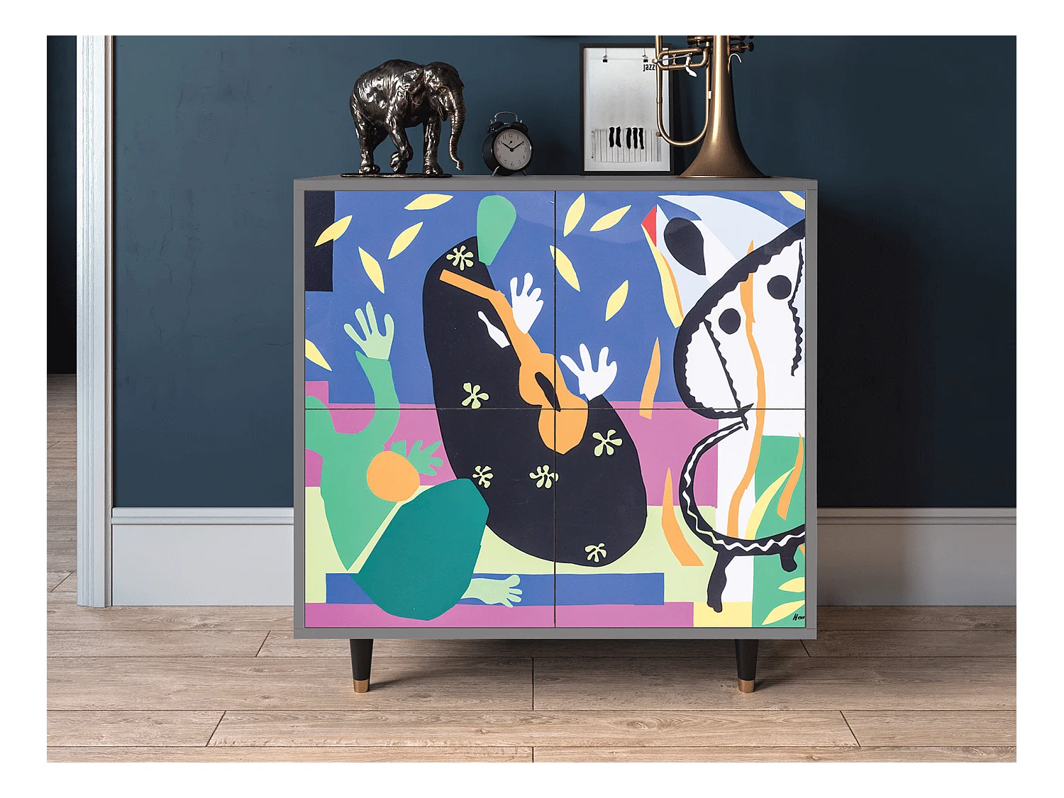 Buffet - 94x96x48 cm - BS3 - La Tristesse du Roi, Gris