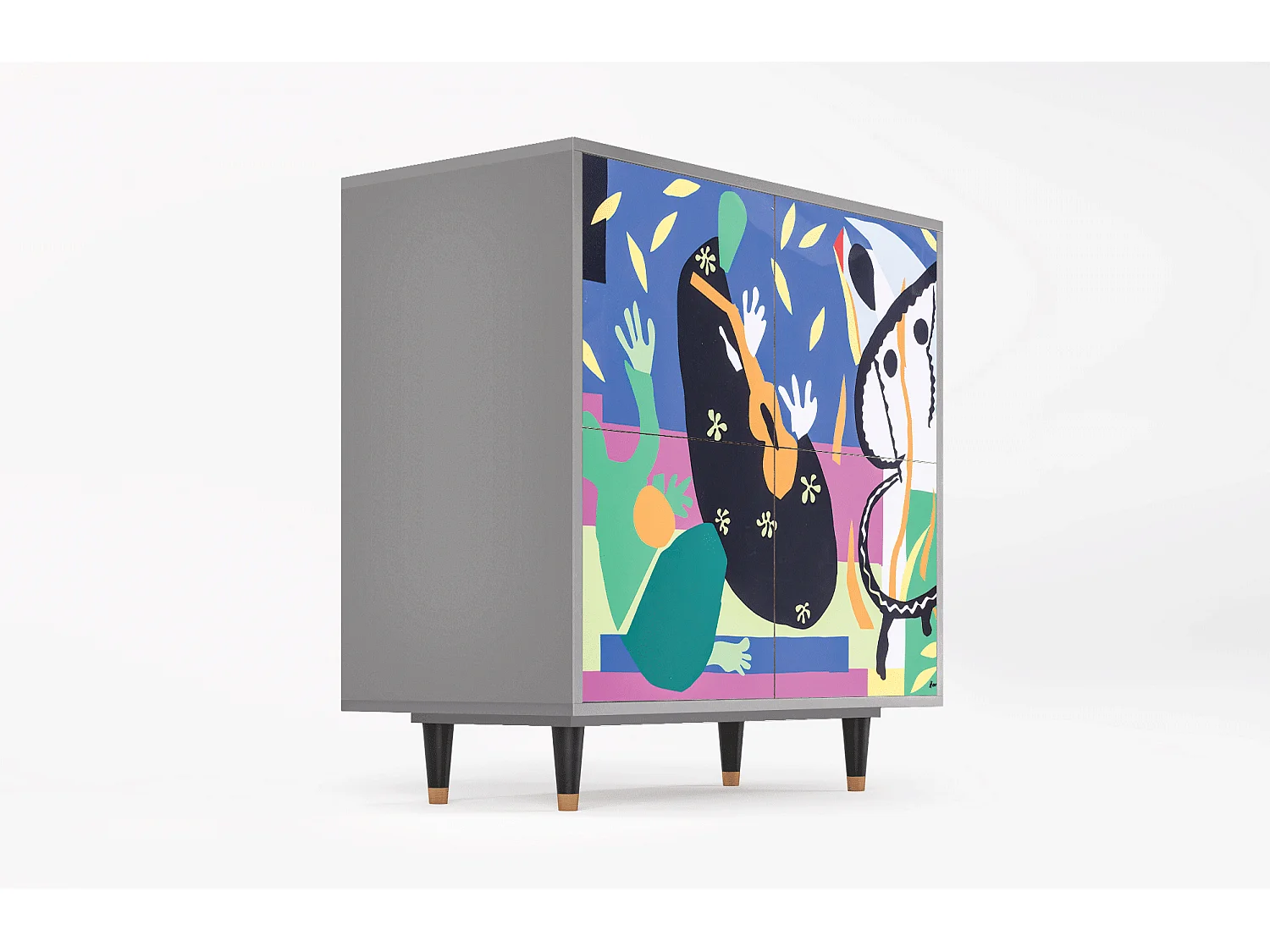 Buffet - 94x96x48 cm - BS3 - La Tristesse du Roi, Gris