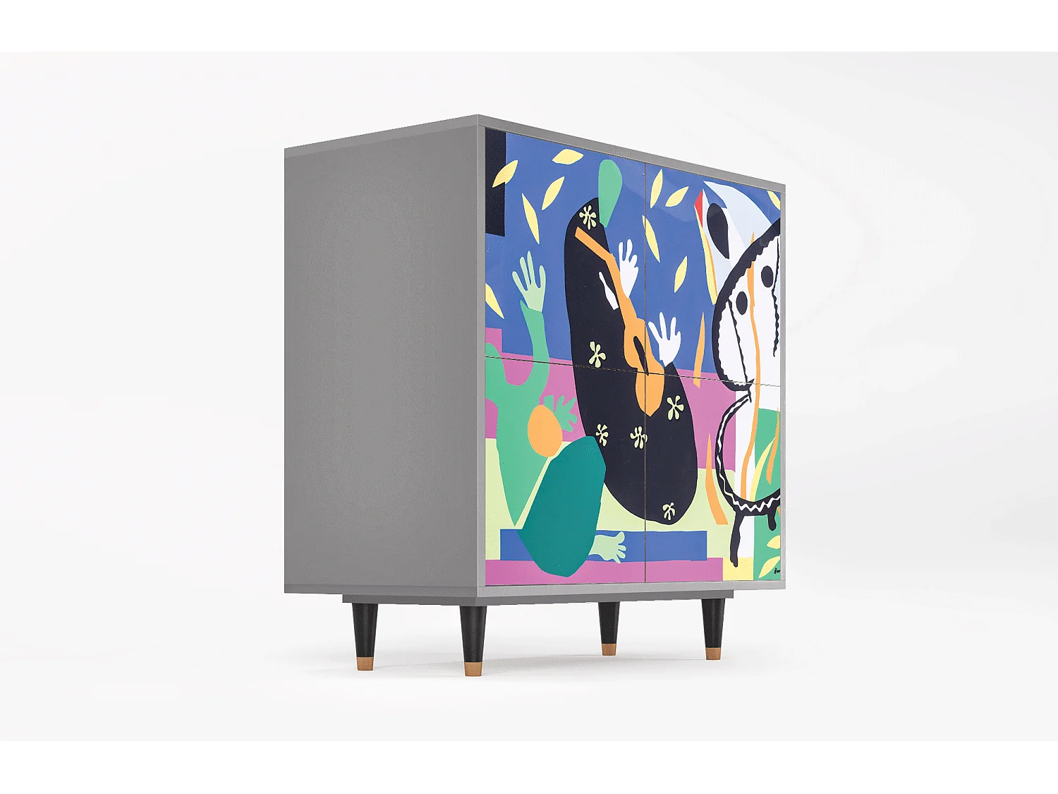 Buffet - 94x96x48 cm - BS3 - La Tristesse du Roi, Gris