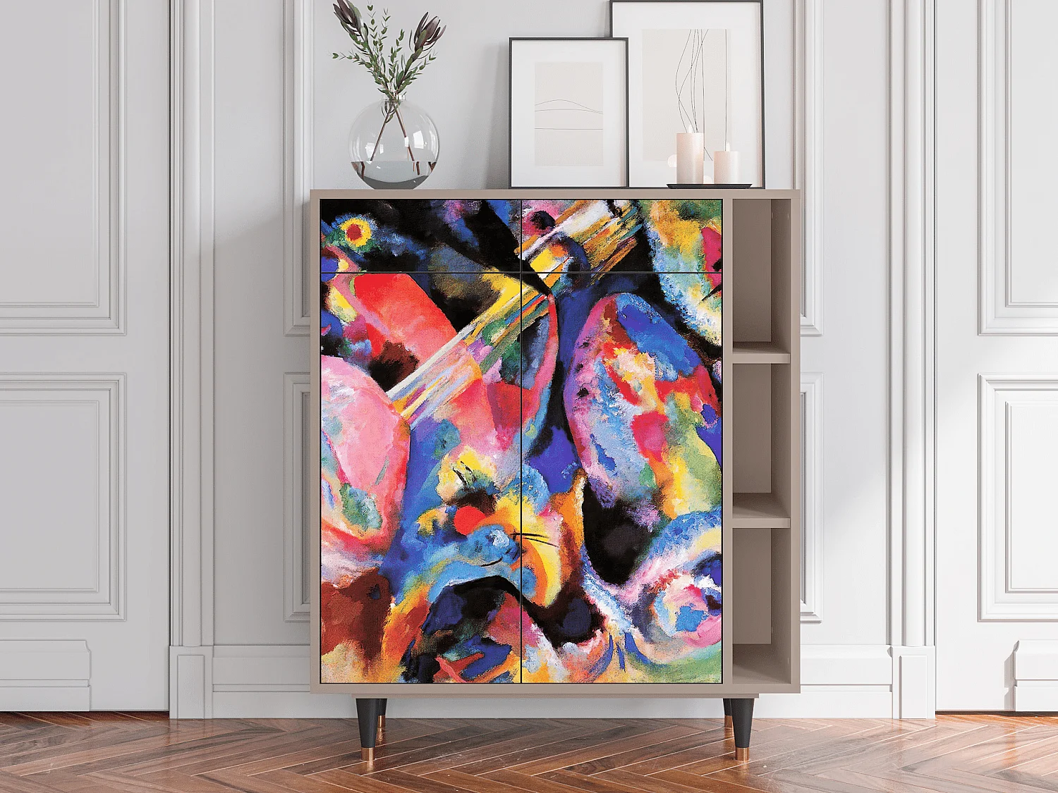 Kredens - 96х110х41 cm - BS6 - Kandinsky, Latte