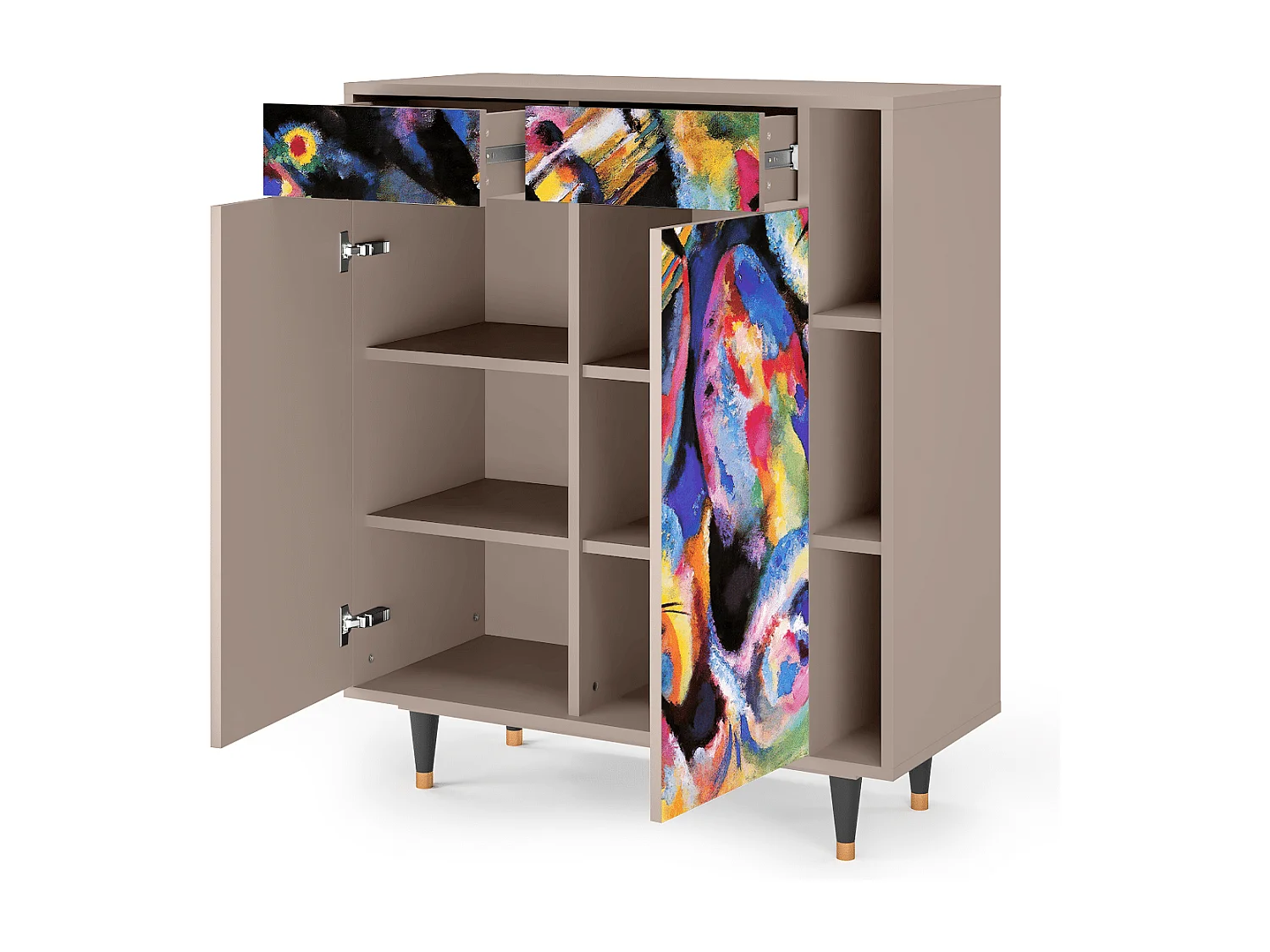 Kredens - 96х110х41 cm - BS6 - Kandinsky, Latte