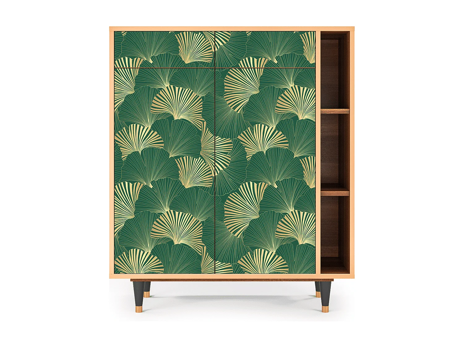 Credenza - 96х110х41 cm - BS6 - Gold Ginkgo, Noce