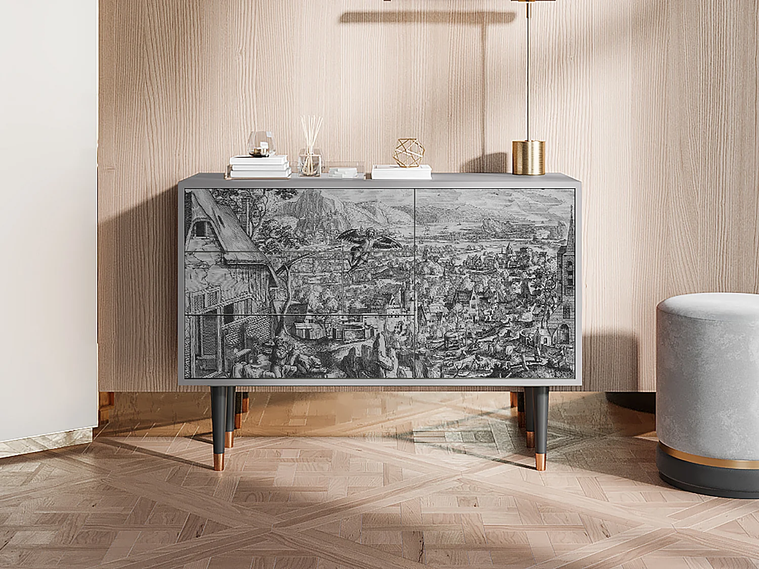 Dressoir - 115х84х41 cm - S3 - Departure, Grijs