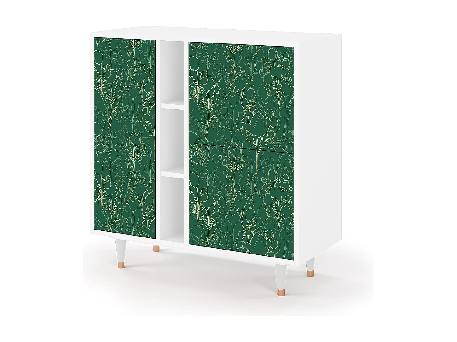 Buffet - 94х96х41 cm - BS5 - Emerald Forest, Blanc