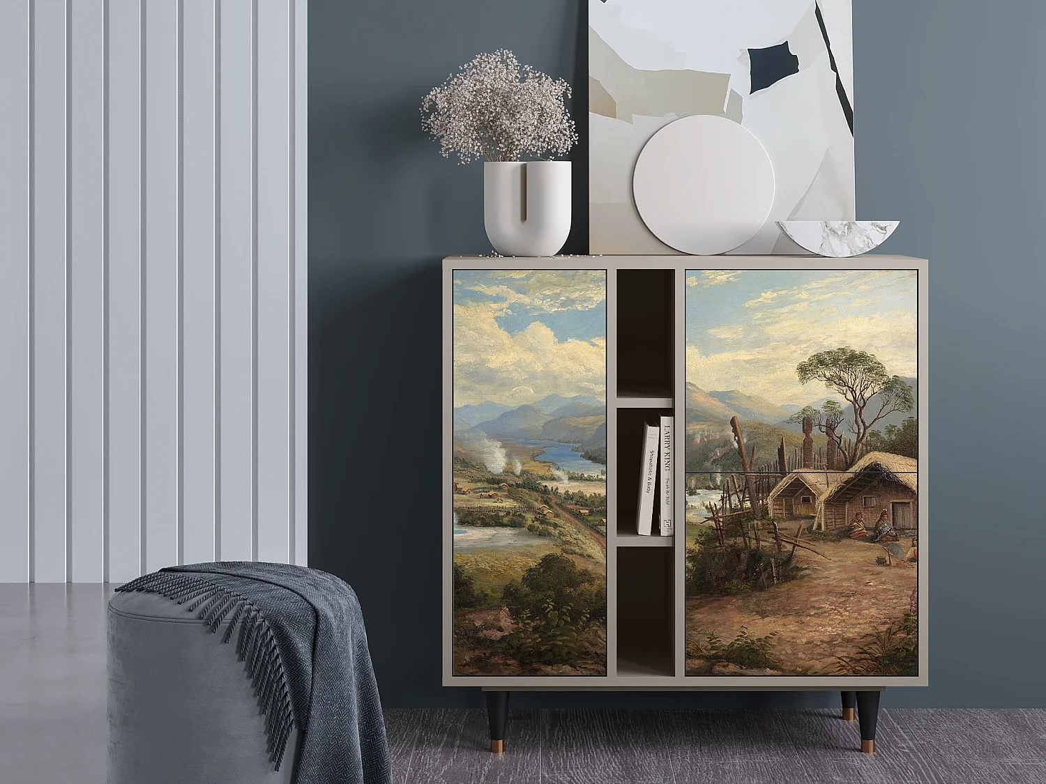 Credenza - 94х96х41 cm - BS5 - View Across the Plains , Sabbia