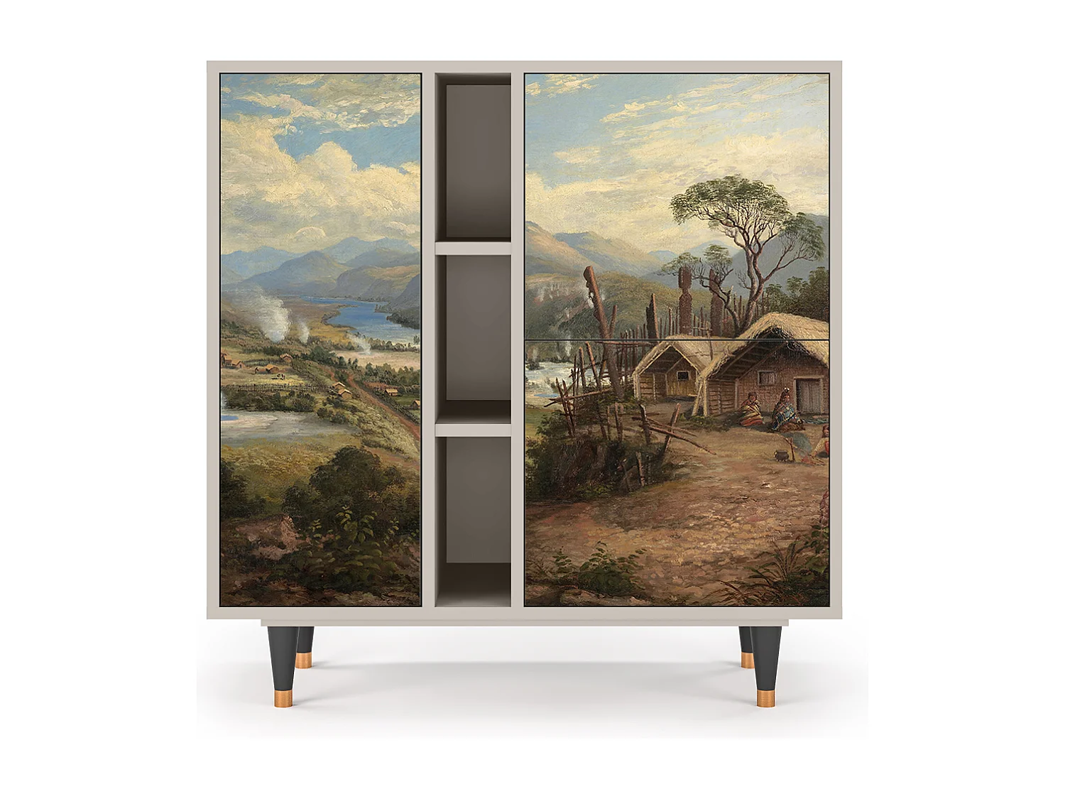 Credenza - 94х96х41 cm - BS5 - View Across the Plains , Sabbia