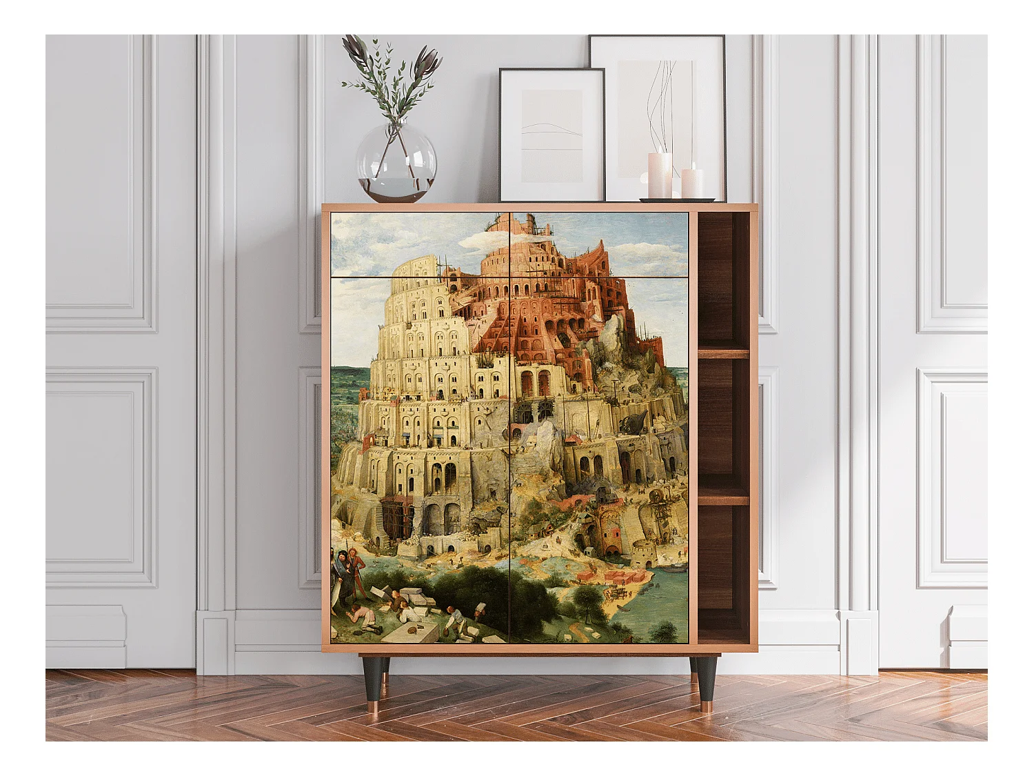 Dressoir - 96х110х41 cm - BS6 - Elder The Tower, Walnoot