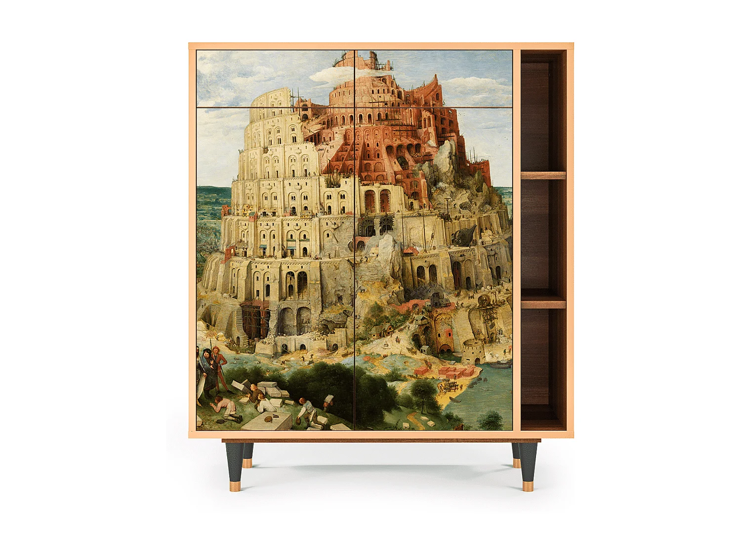 Credenza - 96х110х41 cm - BS6 - Elder The Tower, Noce