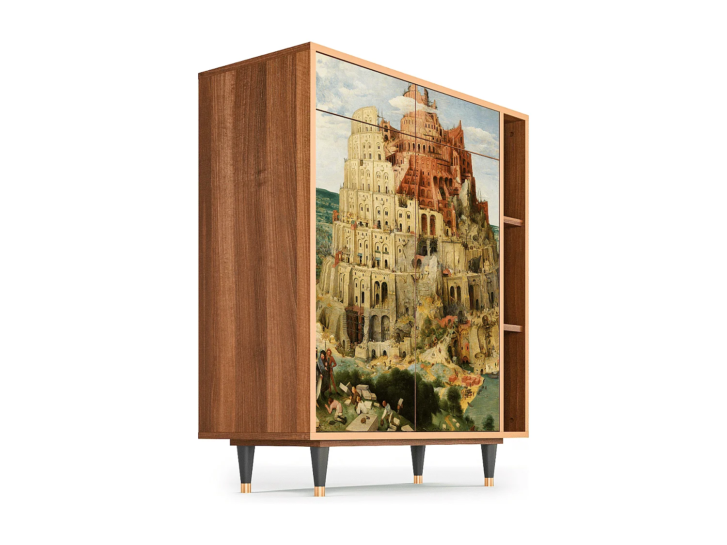 Credenza - 96х110х41 cm - BS6 - Elder The Tower, Noce