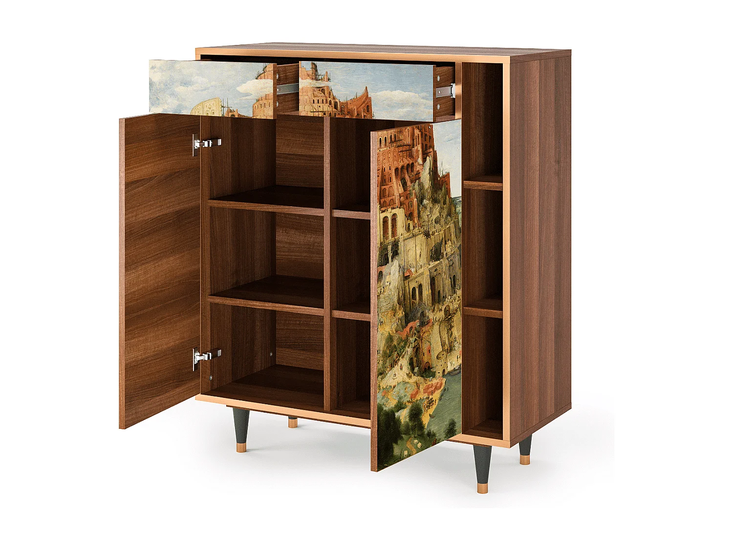 Credenza - 96х110х41 cm - BS6 - Elder The Tower, Noce