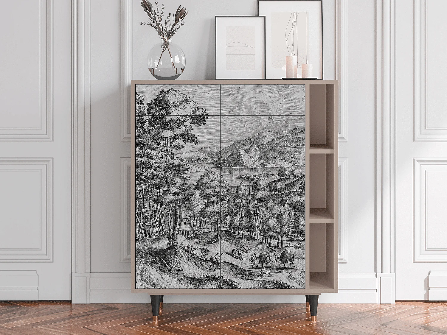 Buffet - 96х110х41 cm - BS6 - Rusticorum, Latte