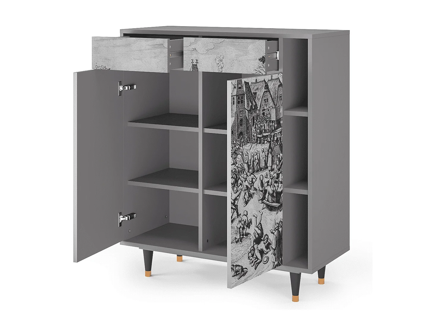 Credenza - 96х110х41 cm - BS6 - The Festival of Saint, Grigio