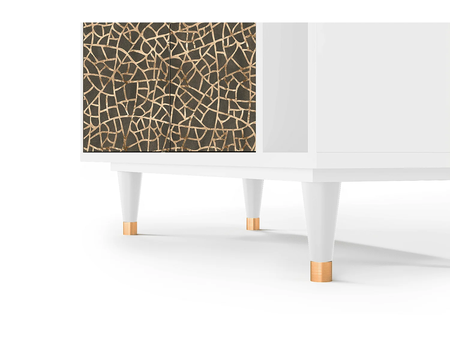 Sideboard - 96х110х41 cm - BS6 - Enlarged Leaf, Weiß