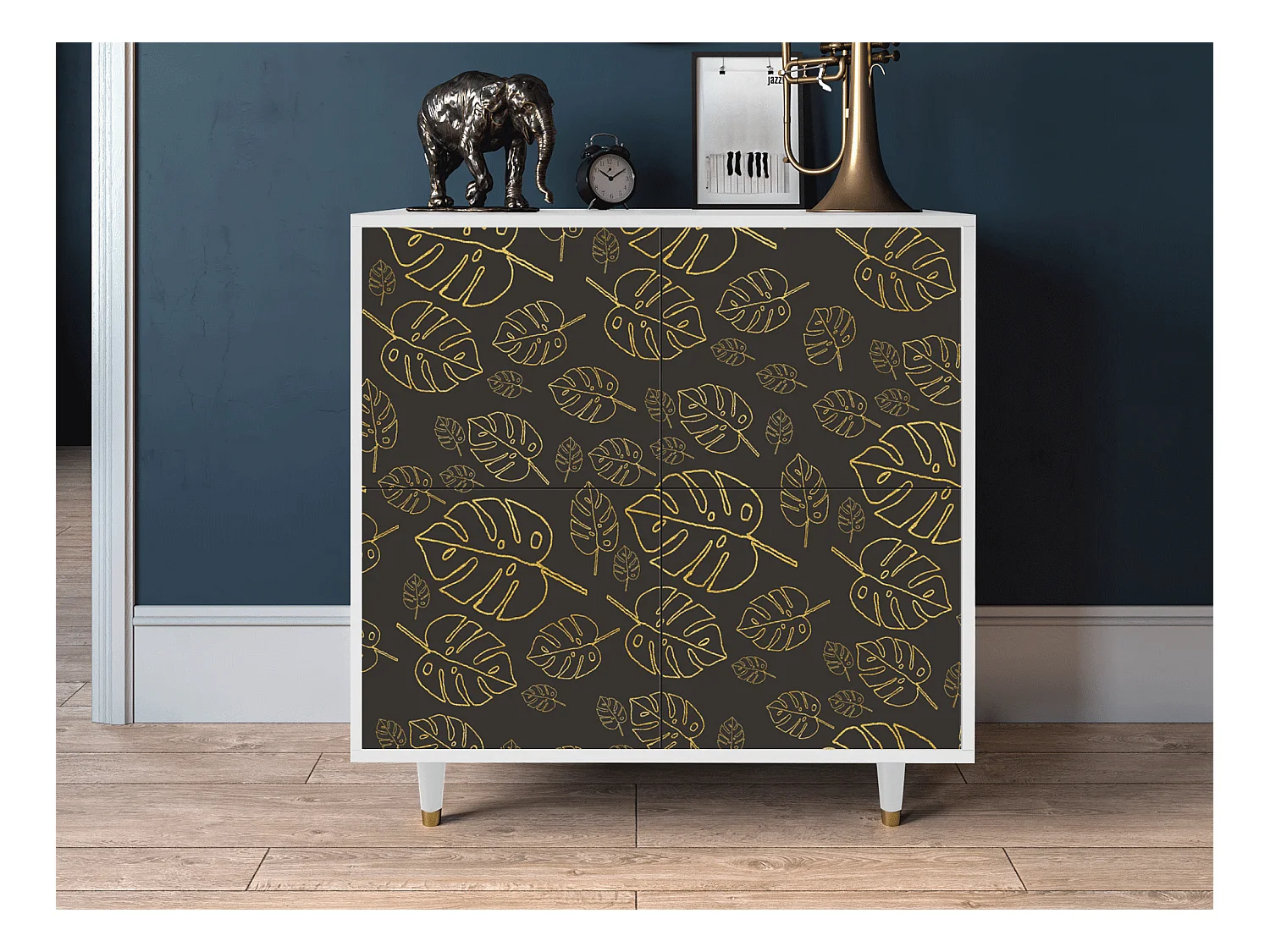 Buffet - 94x96x48 cm - BS3 - Fall Of The Leaves, Blanc