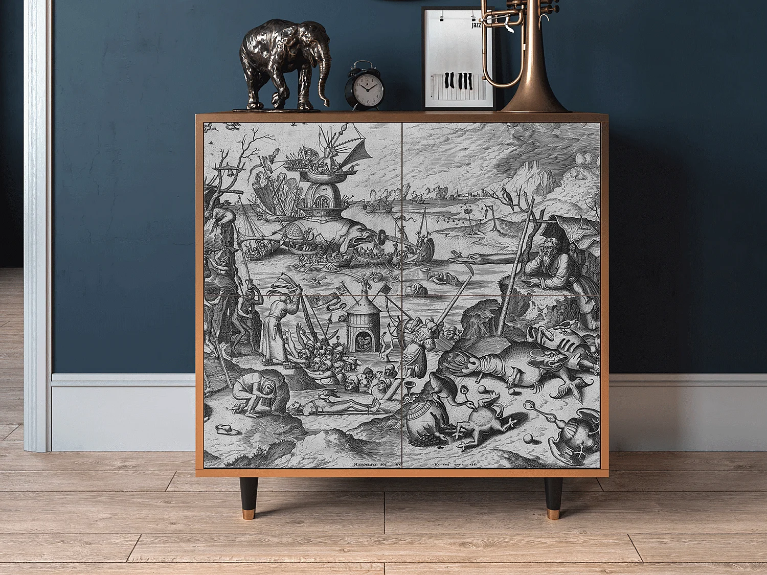 Dressoir - 94x96x48 cm - BS3 - The Temptation, Walnoot