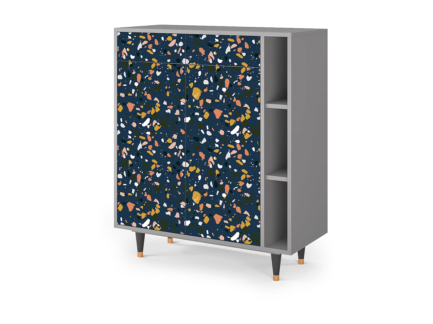 Kredens - 96х110х41 cm - BS6 - Night Sky Langhterns, Szary