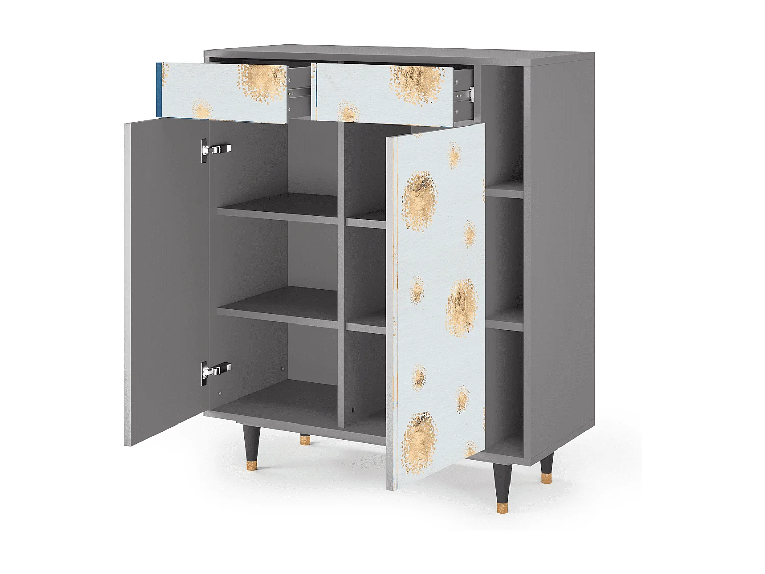 Credenza - 96х110х41 cm - BS6 - Sky Latte, Grigio